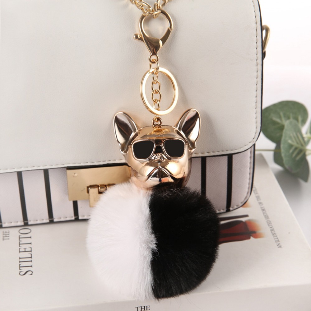 Accesoriu puf pentru geanta/rucsac Golden Dog B/W