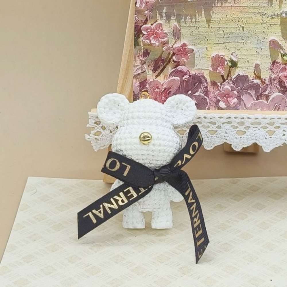 Accesoriu de agățat pentru geantă sau rucsac Mouse White