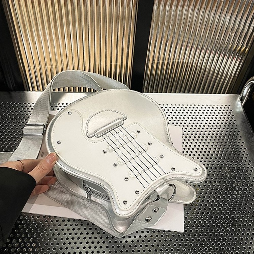 Дамска чанта Guitar White ] - b1345_2