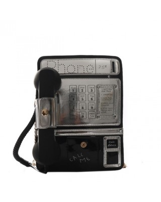 Чанта с работеща ретро слушалка Black Phone