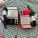 Чанта с работеща ретро слушалка Black Phone ] - b1197_1