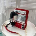 Чанта с работеща ретро слушалка Red Phone ] - b1347_3