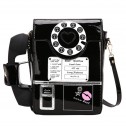 Чанта с работеща ретро слушалка Black Love Phone ] - b1348_1
