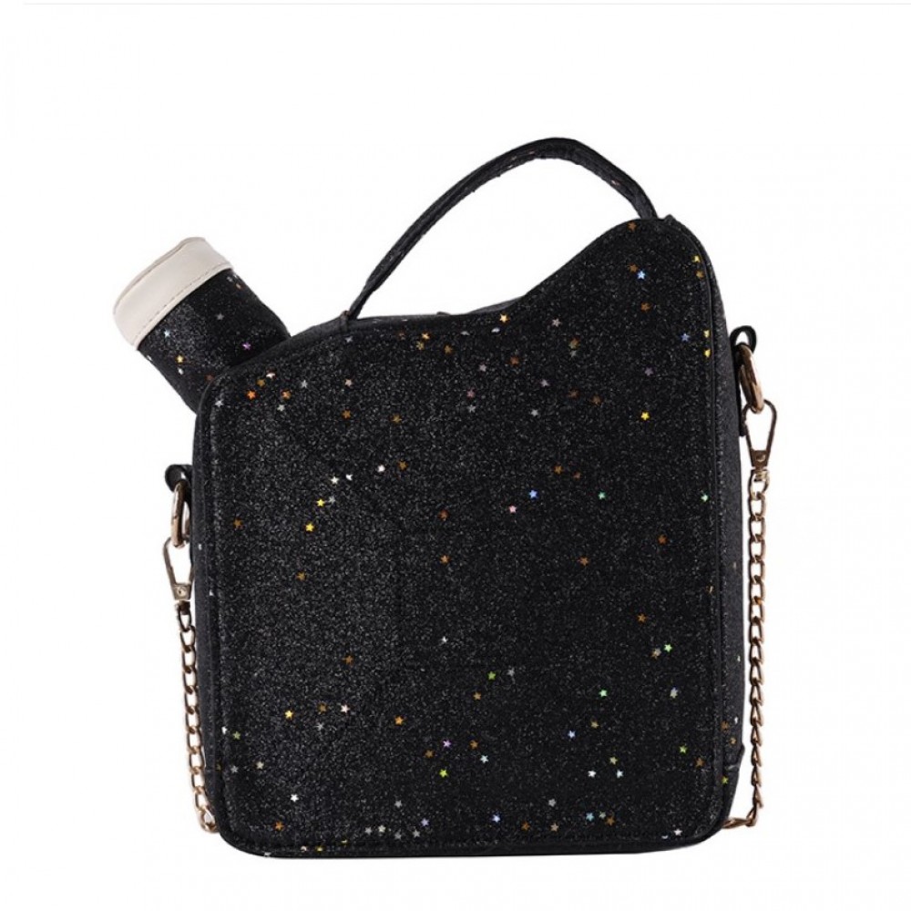 Geantă cu cască retro funcțională Black