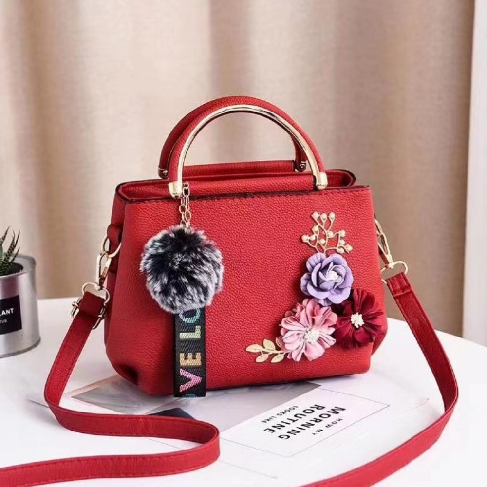 Малка дамска чанта Crop Red
