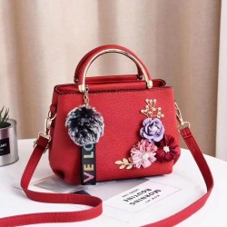 Малка дамска чанта Crop Red b1059_3