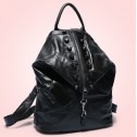 Дамска раница Elvira Естествена кожа Black ] - b811_1