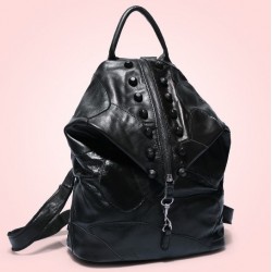 Дамска раница Elvira Естествена кожа Black b811_1
