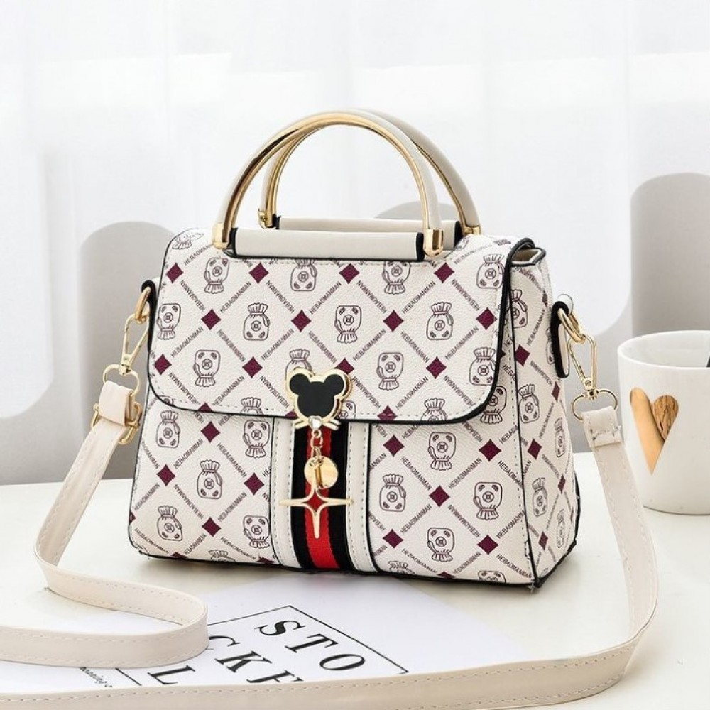 Geanta dama White Mickey