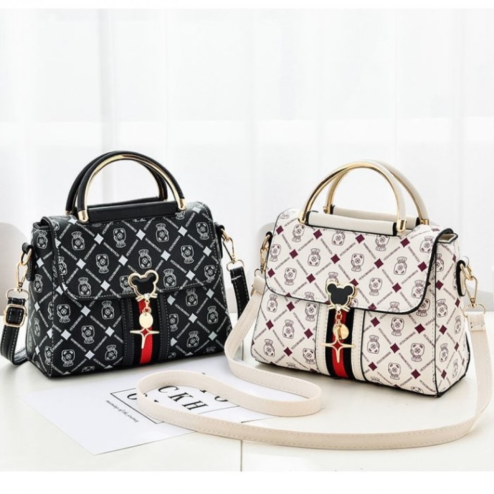 Geanta dama White Mickey