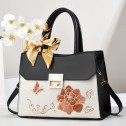 Дамска чанта with  Flowers Black ] - b1284_1