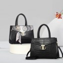 Дамска чанта Coco Black/White ] - b1327_25